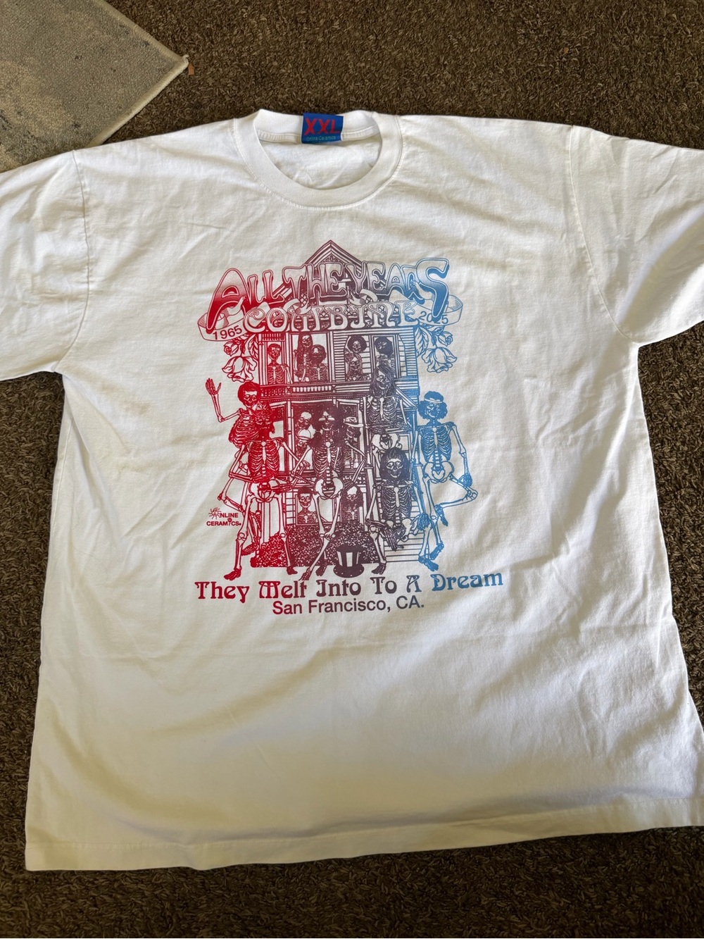 Online Ceramics x Grateful Dead "All The Years Combine" Tee - XXL